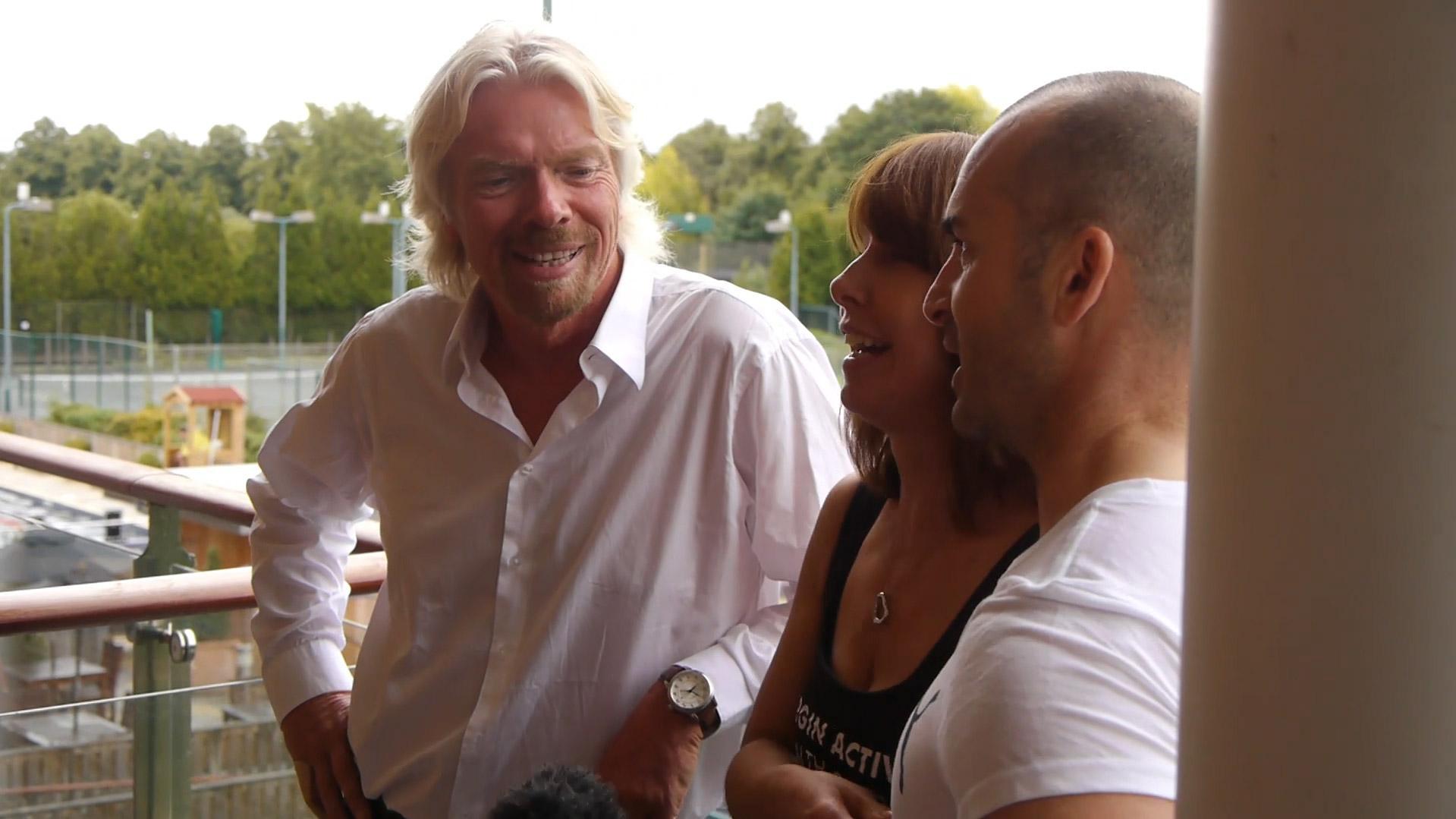 Richard Branson launches the 2012 Virgin Active Triathlon